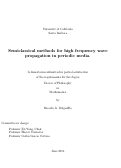 Cover page: Semiclassical methods for high frequency wave propagation in periodic media