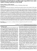 Cover page: Evaluation of Food Preference in Wild-caught Large-billed Crows under Captive Feeding Conditions: A Pilot Study