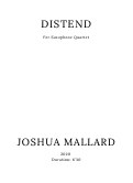 Cover page: Distend