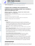 Cover page: Combined Value of Validated Clinical and Genomic Risk Stratification Tools for Predicting Prostate Cancer Mortality in a High-risk Prostatectomy Cohort