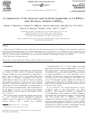 Cover page: A comparison of the structure and localized magnetism in Ce2PdGa12 with the heavy fermion CePdGa6