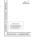 Cover page: RADIATION CHEMISTRY OF AQUEOUS SOLUTIONS CONTAINING BOTH FERROUS ION AND CARBON DIOXIDE