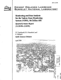 Cover page: Monitoring and Data Analysis for the Vadose Zone Monitoring System (VZMS), McClellan AFB Quarterly Status Report (11/20/98-2/20/99)