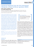 Cover page: Consensus statement from the first international colloquium on basal cell nevus syndrome (BCNS)