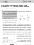 Cover page: Non‐Oxidative Dehydrogenation Pathways for the Conversion of C2–C4 Alcohols to Carbonyl Compounds