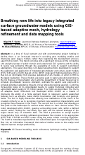 Cover page: Breathing new life into legacy integrated surface groundwater models using gisbased adaptive mesh, hydrology refinement and data mapping tools