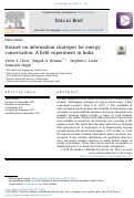 Cover page: Dataset on information strategies for energy conservation: A field experiment in India