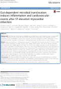 Cover page: Gut-dependent microbial translocation induces inflammation and cardiovascular events after ST-elevation myocardial infarction.