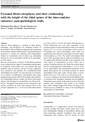 Cover page: Proximal tibial osteophytes and their relationship with the height of the tibial spines of the intercondylar eminence: paleopathological study