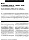 Cover page: The end of Midcontinent Rift magmatism and the paleogeography of Laurentia