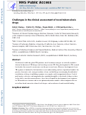 Cover page: Challenges in the clinical assessment of novel tuberculosis drugs.