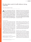 Cover page: Rho-dependent control of anillin behavior during cytokinesis