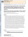 Cover page: Lung parenchymal signal intensity in MRI: A technical review with educational aspirations regarding reversible versus irreversible transverse relaxation effects in common pulse sequences