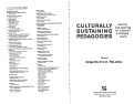Cover page: Language and culture as sustenance