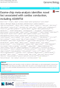 Cover page: Exome-chip meta-analysis identifies novel loci associated with cardiac conduction, including ADAMTS6