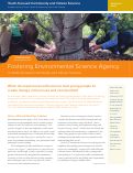 Cover page: Youth-focused Community and Citizen Science Research Brief: Fostering Environmental Science Agency