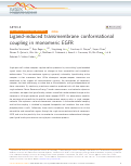 Cover page: Ligand-induced transmembrane conformational coupling in monomeric EGFR