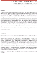 Cover page: A NOVA ESCOLA DE CHICAGO E AS MODALIDADES DE REGULAÇÃO: Tendências do Law and Economics e aplicações para o direito brasileiro