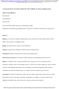 Cover page: A Systematic Review of Evidence Behind the CDC Guidelines for Indoor Lightning Safety