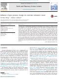 Cover page: Influence of pore pressure on coseismic volumetric strain, http://dx.doi.org/10.1016/j.epsl.2017.07.034