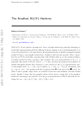 Cover page: Smallest SU(N) hadrons