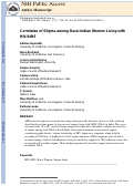 Cover page: Correlates of Stigma among Rural Indian Women Living with HIV/AIDS