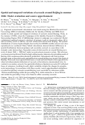 Cover page: Spatial and temporal variations of aerosols around Beijing in summer 2006: Model evaluation and source apportionment