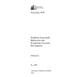 Cover page: Southeast Asian Small Businessess and Communirty Economic Development
