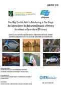 Cover page of One-Way Electric Vehicle Carsharing in San Diego: An Exploration of the Behavioral Impacts of Pricing Incentives on Operational Efficiency