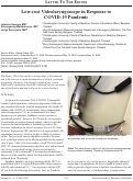 Cover page: Low-cost Videolaryngoscope in Response to COVID-19 Pandemic