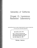 Cover page: DEMONSTRATION OF SOME UNRECOGNIZED CHARACTERISTICS OF GAS FLOW THROUGH ORIFICES