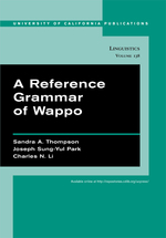 Cover page of A Reference Grammar of Wappo