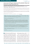 Cover page: Assessment of Hepatic Steatosis in Nonalcoholic Fatty Liver Disease by Using Quantitative US.