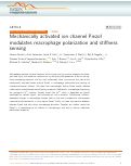 Cover page: Mechanically activated ion channel Piezo1 modulates macrophage polarization and stiffness sensing