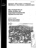 Cover page: Effect of Uniaxial Stress on Gallium, Beryllium, and Copper-doped Germanium Hole Population Inversion Lasers