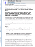 Cover page: Efficacy and safety of lopinavir/ritonavir versus efavirenz-based antiretroviral therapy in HIV-infected pregnant Ugandan women