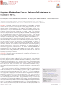 Cover page: Arginine Metabolism Powers Salmonella Resistance to Oxidative Stress