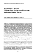 Cover page: Who Goes to Powwows? Evidence from the Survey of American Indians and Alaska Natives