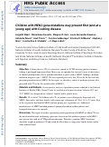 Cover page: Children with MEN1 gene mutations may present first (and at a young age) with Cushing disease