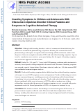 Cover page: Hoarding Symptoms in Children and Adolescents With Obsessive-Compulsive Disorder: Clinical Features and Response to Cognitive-Behavioral Therapy