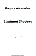 Cover page: Luminant Shadows