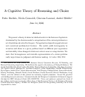 Cover page of A Cognitive Theory of Reasoning and Choice