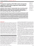 Cover page: Therapeutic targeting of SLC6A8 creatine transporter suppresses colon cancer progression and modulates human creatine levels