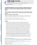 Cover page: Longitudinal Mapping of Cortical Thickness Measurements: An Alzheimer's Disease Neuroimaging Initiative-Based Evaluation Study.