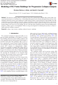 Cover page: Modeling of RC Frame Buildings for Progressive Collapse Analysis