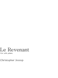 Cover page: Le Revenant