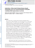 Cover page: Implications of discordant findings between hepatic angiography and cross‐sectional imaging in transplant candidates with hepatocellular carcinoma