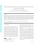 Cover page: Extracting longitudinal shower development information from crystal calorimetry plus tracking