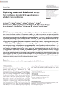 Cover page: Exploring versioned distributed arrays for resilience in scientific applications