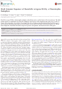 Cover page: Draft Genome Sequence of Raoultella terrigena R1Gly, a Diazotrophic Endophyte